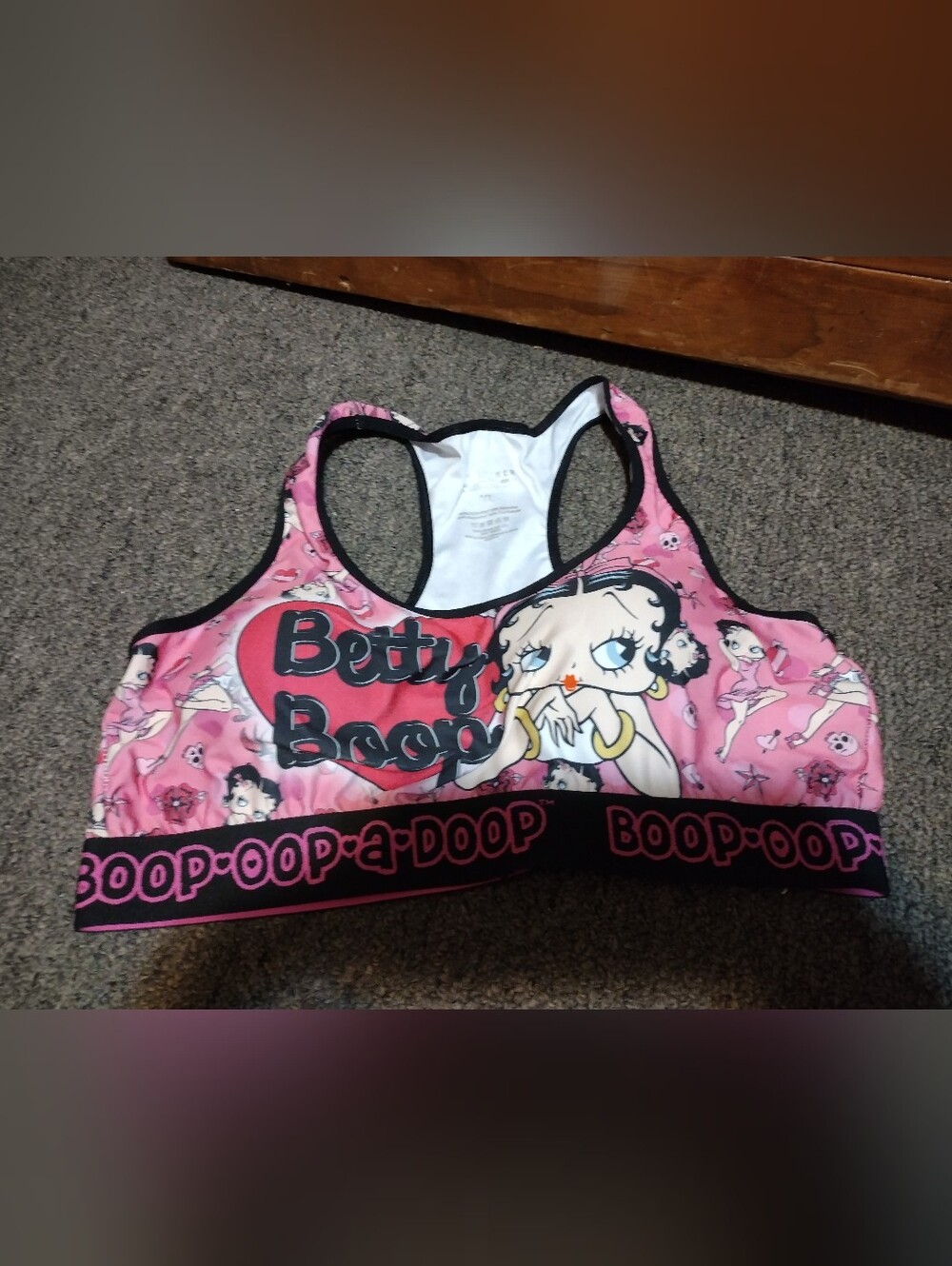 Betty Boop Women's Sports Bra Size XL